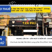 Cho thuê nhà Mặt Tiền Bình Long q.Tân Phú 270m²,NGANG 11M- 32Triệu